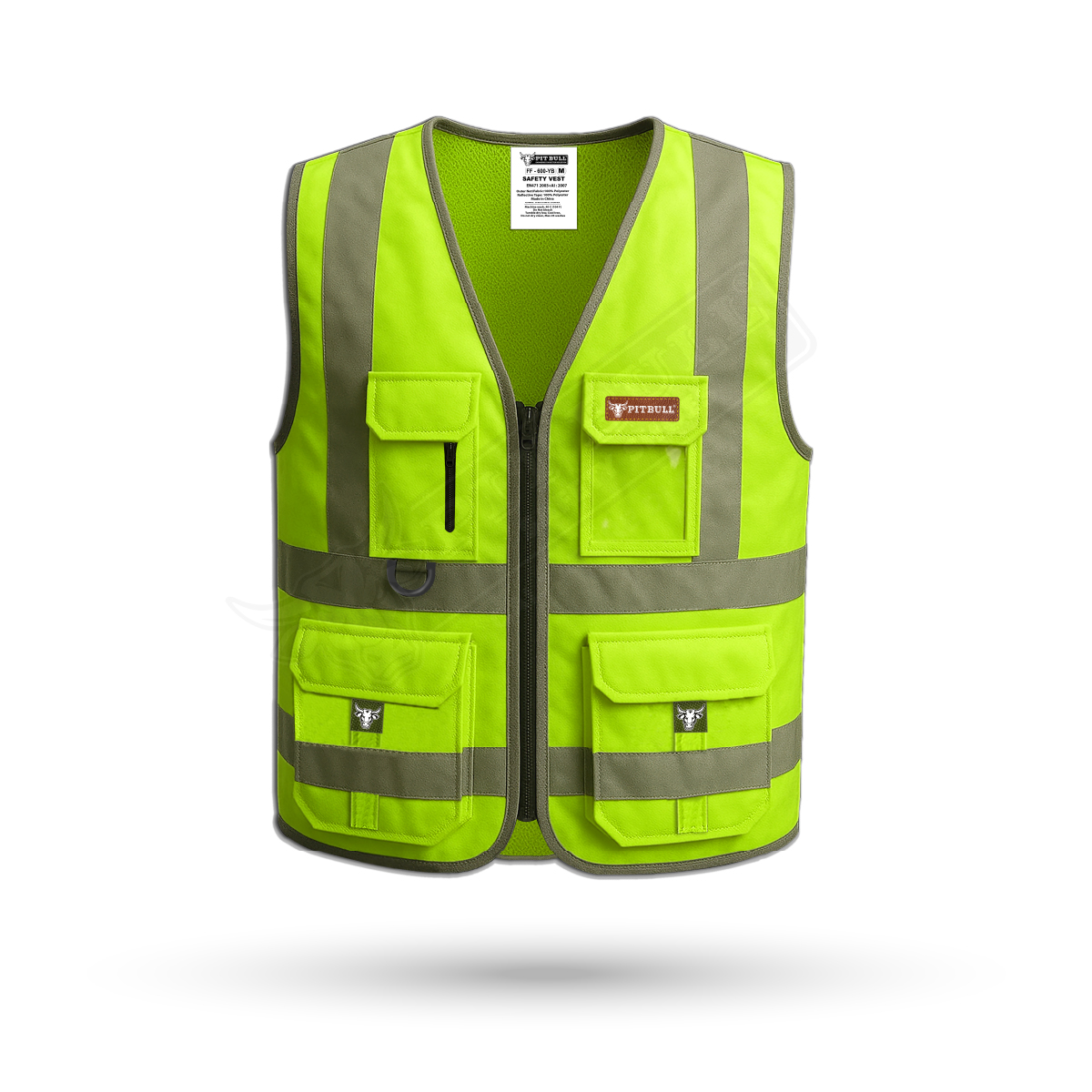 Multi pockets safety vest