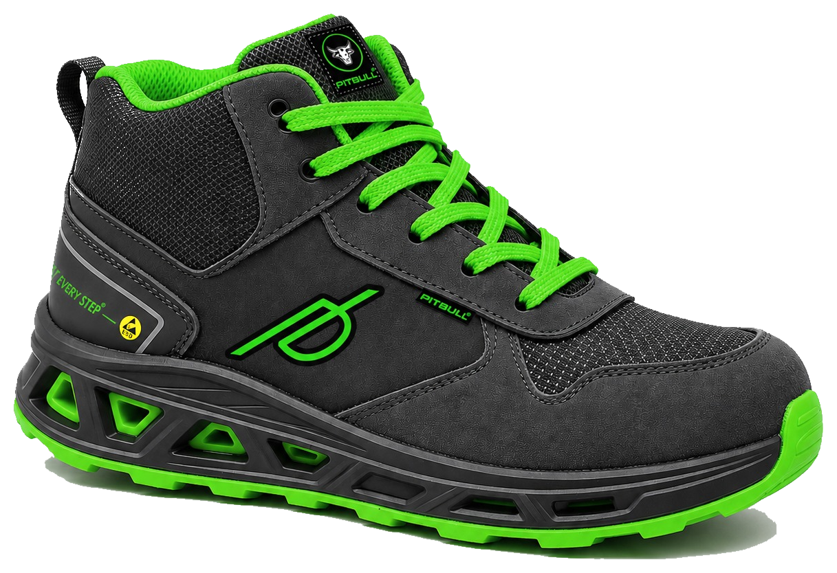 Green Pitbull safety shoe