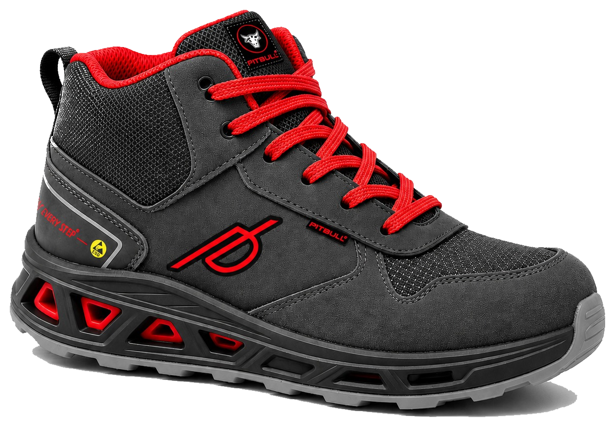 Red Pitbull safety shoe